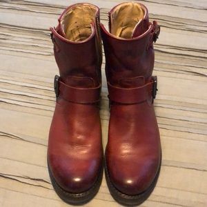 Red Frye Boots